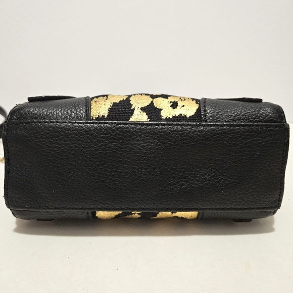 Juicy Couture - Beverly Mini Daydreamer Purse in Black & Gold Leopard Print - Picture 6 of 12